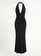 Czarna sukienka maxi