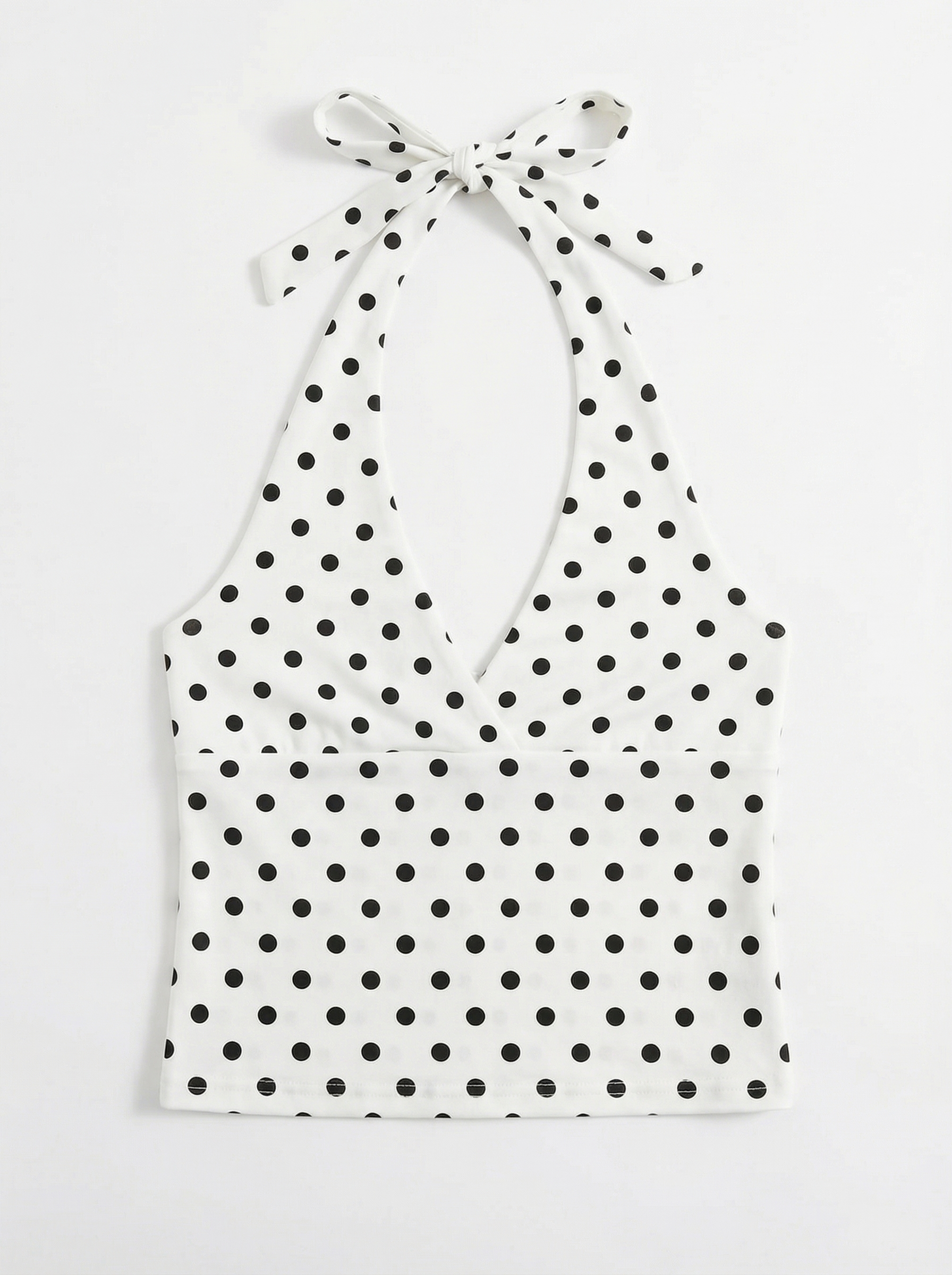 LYOVA I Polka Top z dekoltem w serek