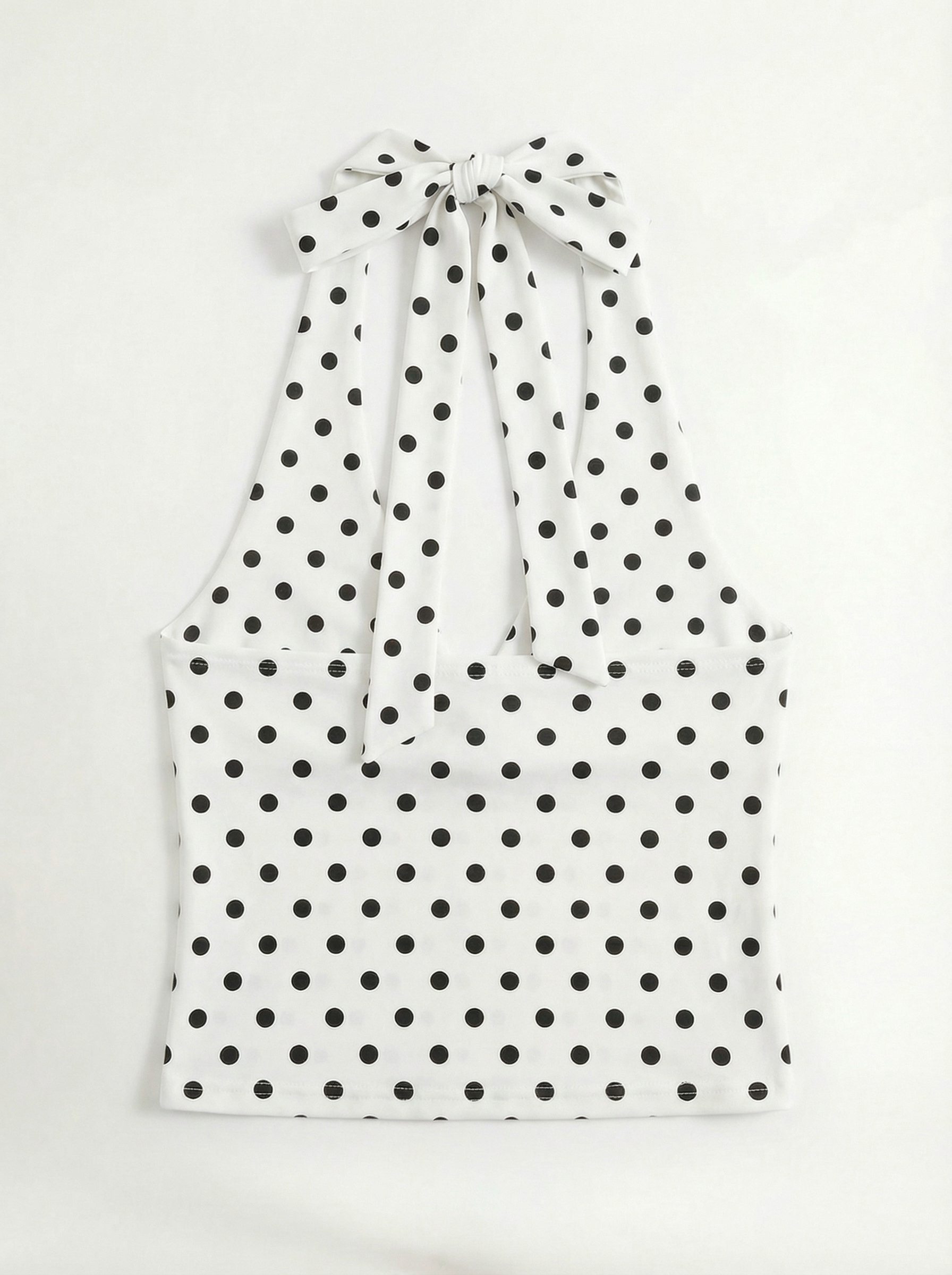 LYOVA I Polka Top z dekoltem w serek