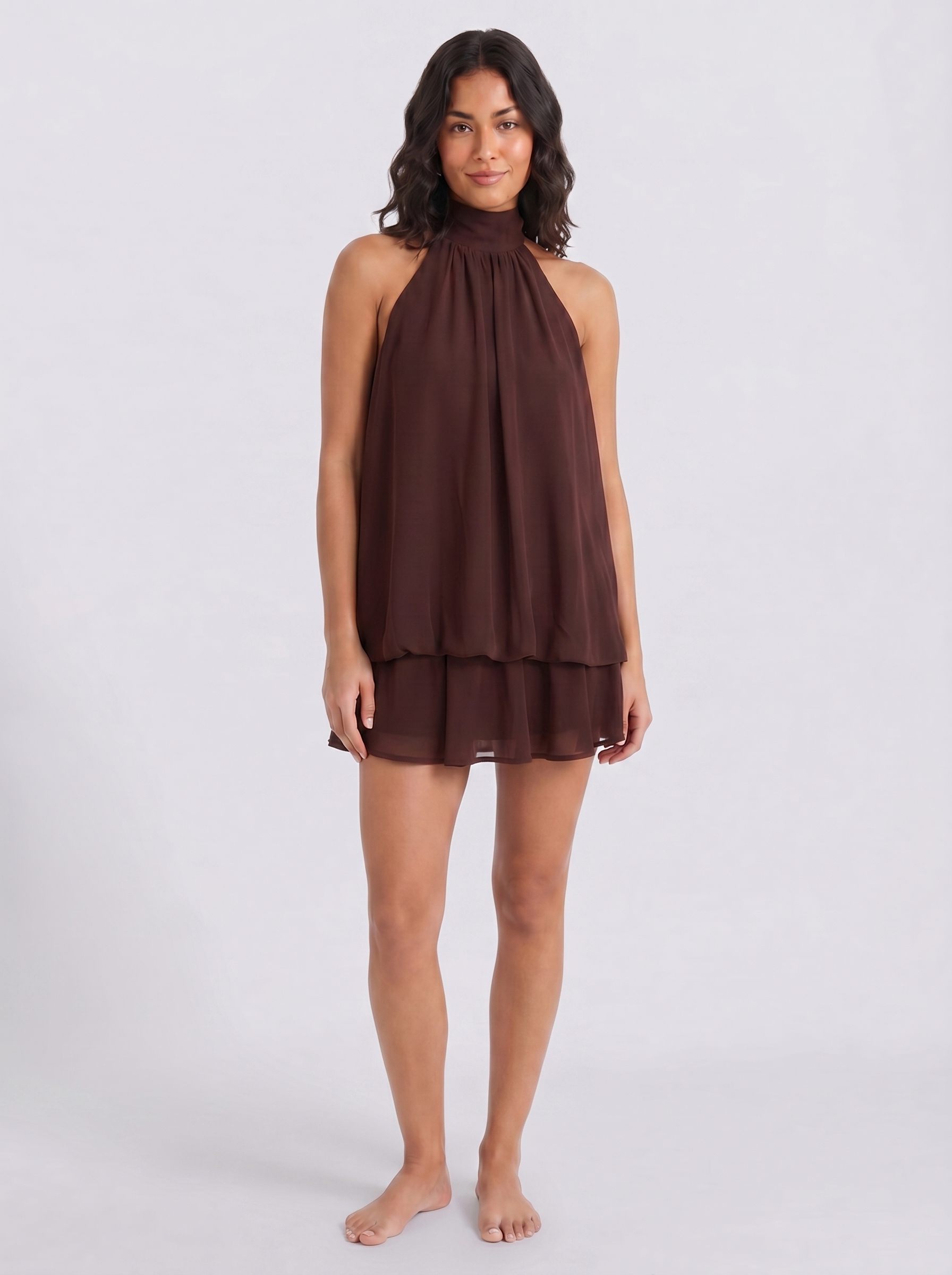 Mini-top LYOVA z dekoltem typu halter