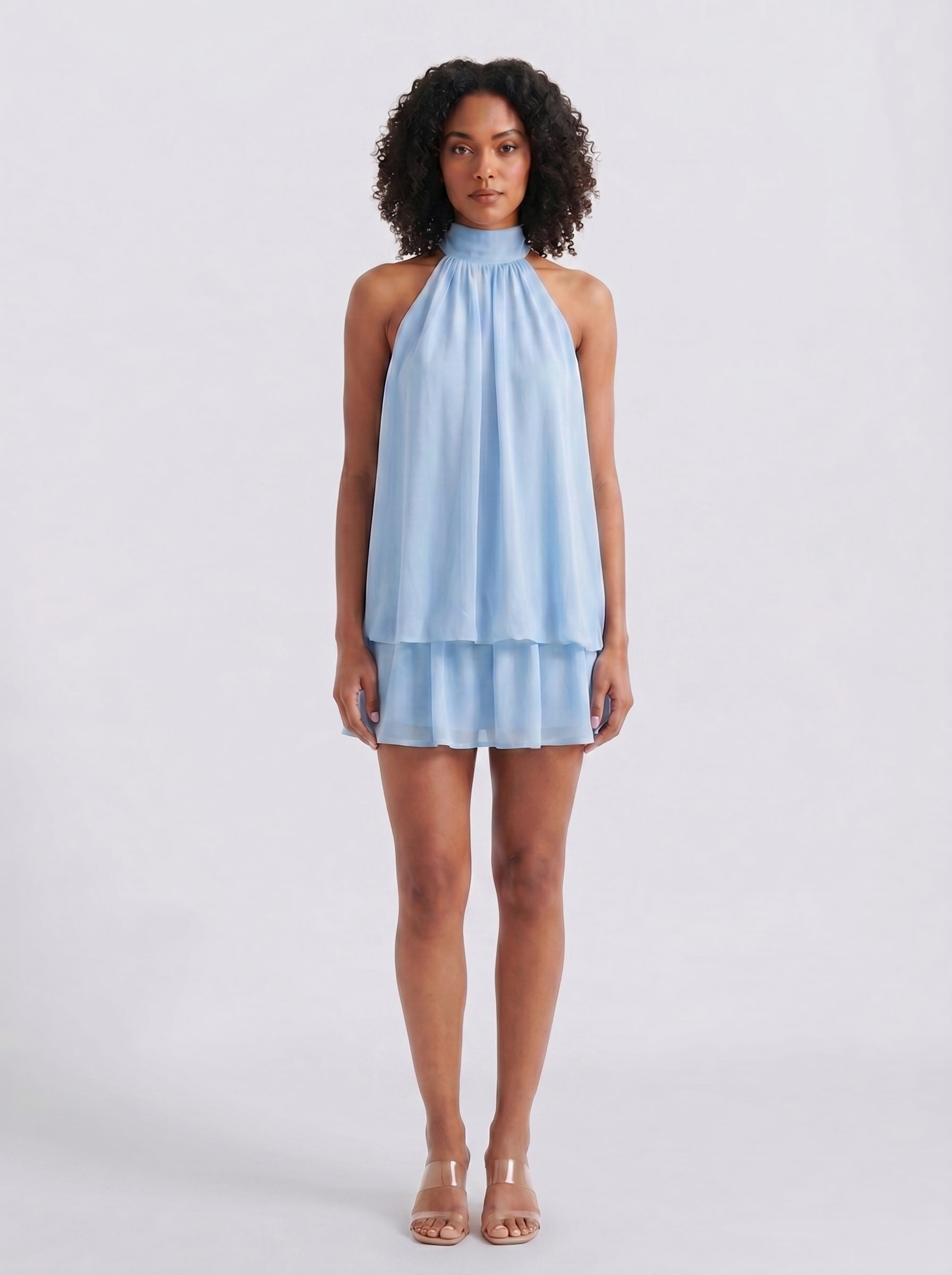 Mini-top LYOVA z dekoltem typu halter