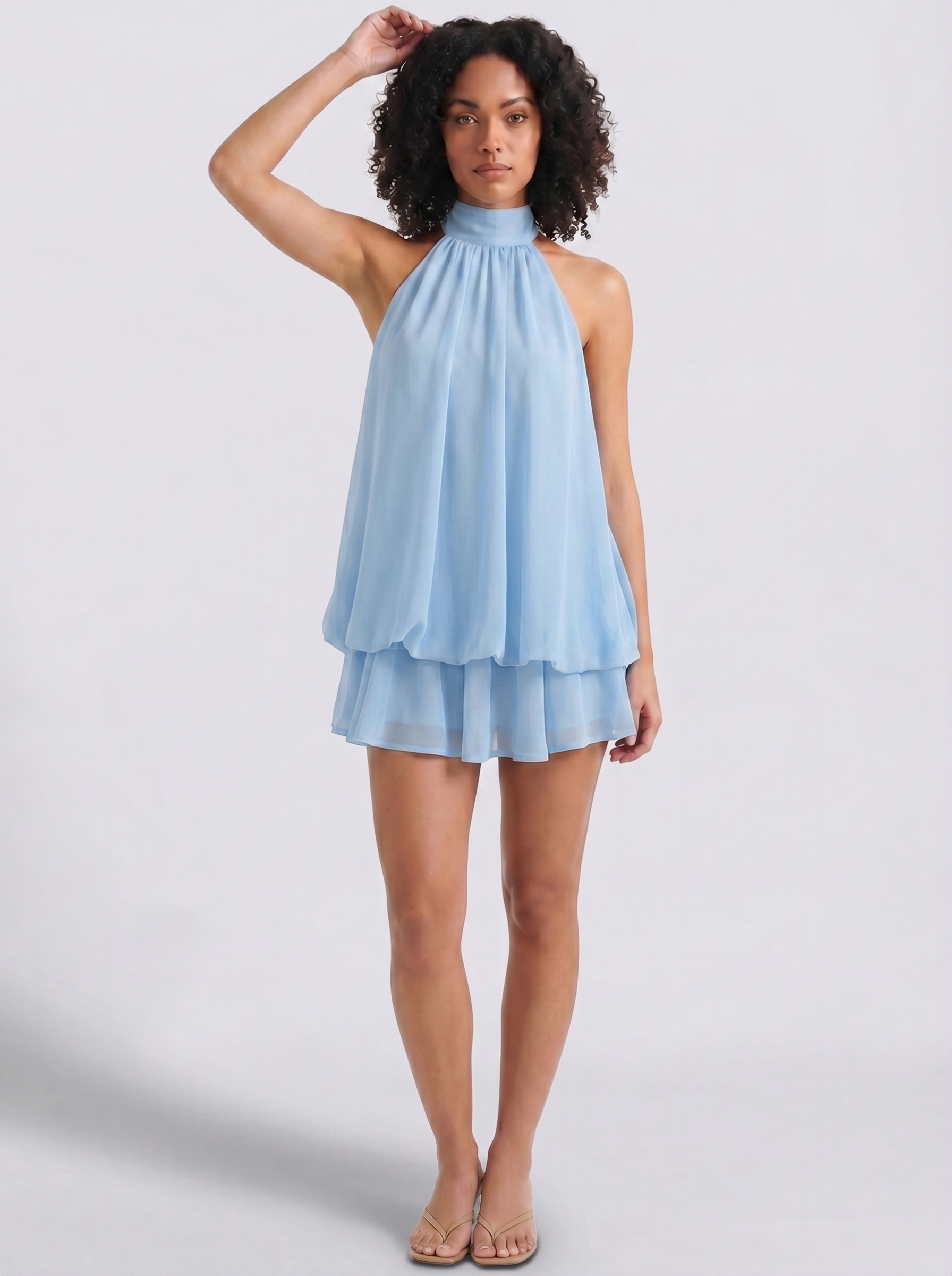 Mini-top LYOVA z dekoltem typu halter